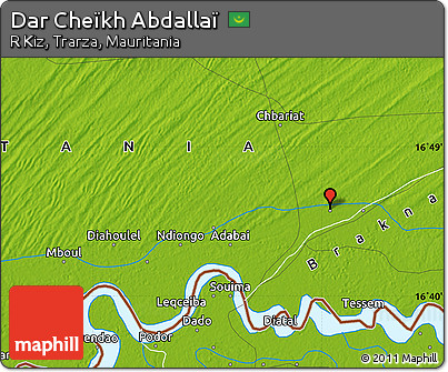 Physical Map of Dar Cheïkh Abdallaï
