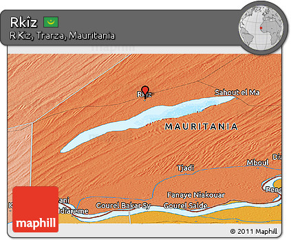 Political Panoramic Map of Rkîz