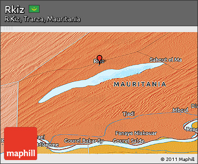 Political Panoramic Map of Rkîz