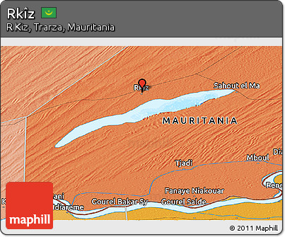 Political Panoramic Map of Rkîz