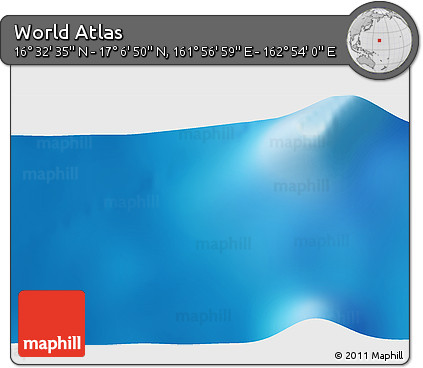 Physical 3D Map of the Area around 16° 49' 43" N, 162° 25' 30" E