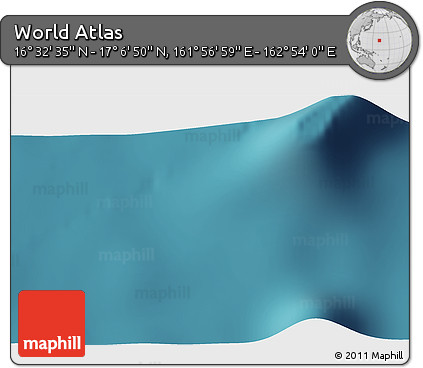 Satellite 3D Map of the Area around 16° 49' 43" N, 162° 25' 30" E