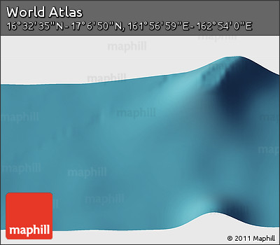 Satellite 3D Map of the Area around 16° 49' 43" N, 162° 25' 30" E