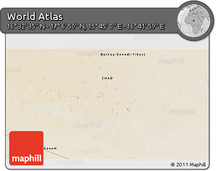 Satellite 3D Map of the Area around 16° 49' 43" N, 16° 13' 30" E