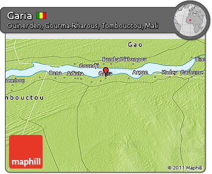 Physical 3D Map of Garia