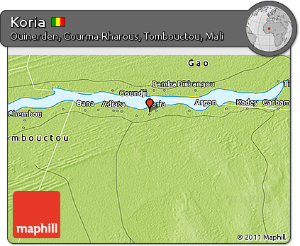 Physical 3D Map of Koria