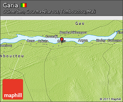Physical 3D Map of Garia