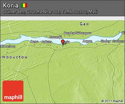 Physical 3D Map of Koria