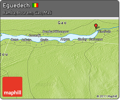 Physical 3D Map of Eguedech