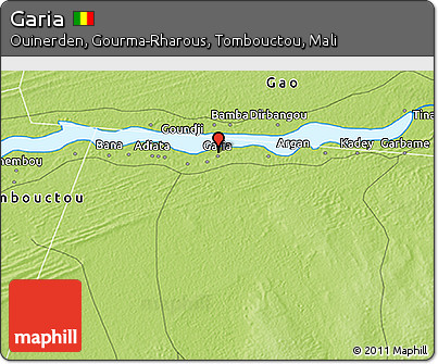 Physical 3D Map of Garia