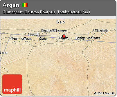 Satellite 3D Map of Argan