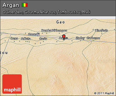 Satellite 3D Map of Argan