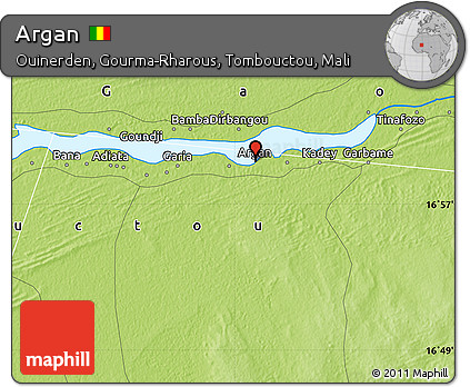 Physical Map of Argan