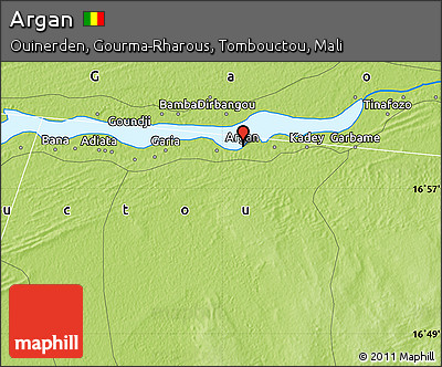Physical Map of Argan