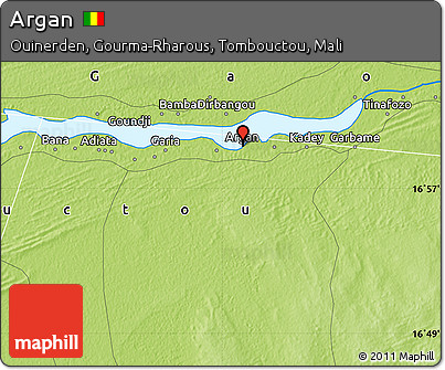 Physical Map of Argan