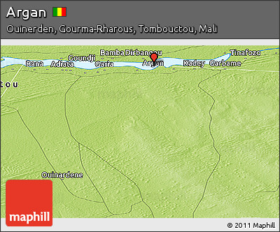 Physical Panoramic Map of Argan