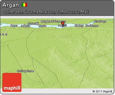 Physical Panoramic Map of Argan