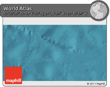 Satellite 3D Map of the Area around 16° 49' 43" N, 21° 10' 29" W