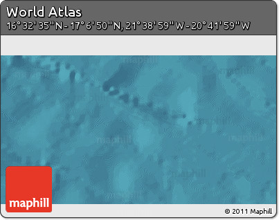 Satellite 3D Map of the Area around 16° 49' 43" N, 21° 10' 29" W