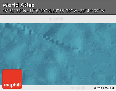 Satellite 3D Map of the Area around 16° 49' 43" N, 21° 10' 29" W