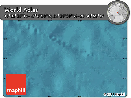 Satellite Map of the Area around 16° 49' 43" N, 21° 10' 29" W