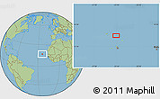 Savanna Style Location Map of the area around 16° 49' 43" N, 23° 43' 30" W