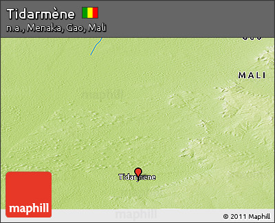 Physical Panoramic Map of Tidarmène