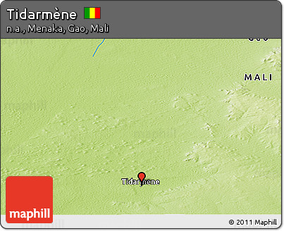 Physical Panoramic Map of Tidarmène