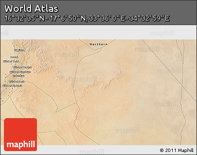 Satellite 3D Map of the Area around 16° 49' 43" N, 34° 4' 30" E