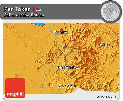Political Panoramic Map of Per Tokar