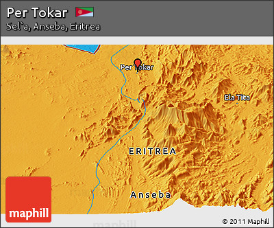 Political Panoramic Map of Per Tokar