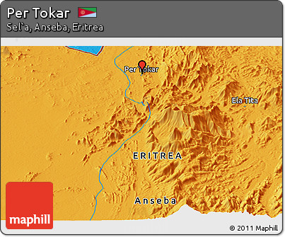 Political Panoramic Map of Per Tokar