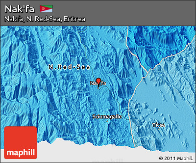 Political 3D Map of Nak'fa