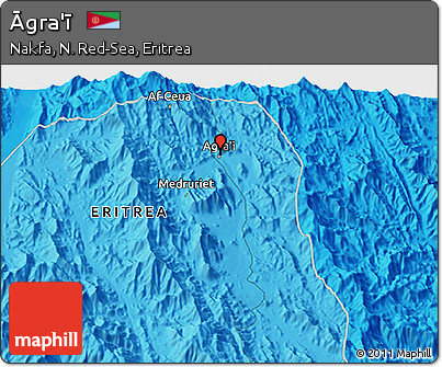 Political 3D Map of Āgra'ī