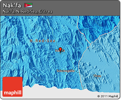 Political 3D Map of Nak'fa