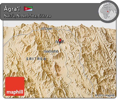 Satellite 3D Map of Āgra'ī