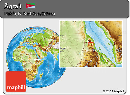 Physical Location Map of Āgra'ī