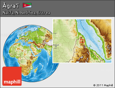 Physical Location Map of Āgra'ī