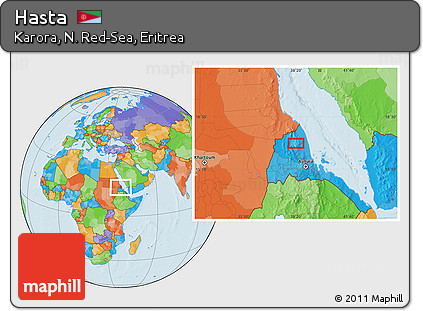 Political Location Map of Hasta