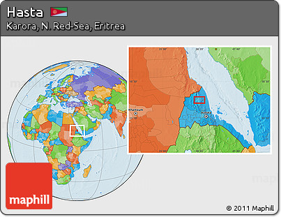 Political Location Map of Hasta