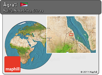 Satellite Location Map of Āgra'ī
