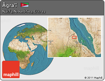 Satellite Location Map of Āgra'ī