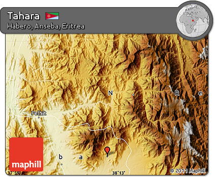 Physical Map of Tahara