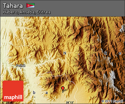 Physical Map of Tahara