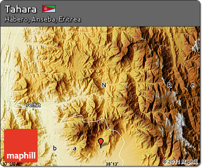 Physical Map of Tahara