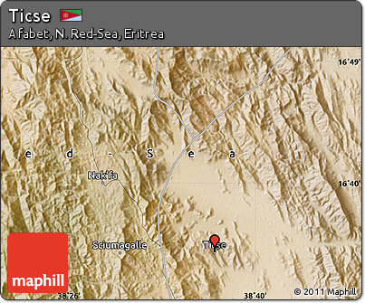 Satellite Map of Ticse