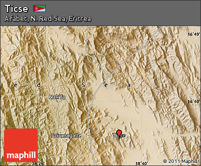 Satellite Map of Ticse