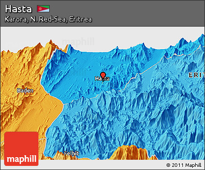Political Panoramic Map of Hasta
