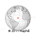 Outline Map of the Area around 16° 49' 43" N, 38° 10' 29" W, rectangular outline