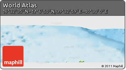 Physical Panoramic Map of the Area around 16° 49' 43" N, 40° 1' 29" E